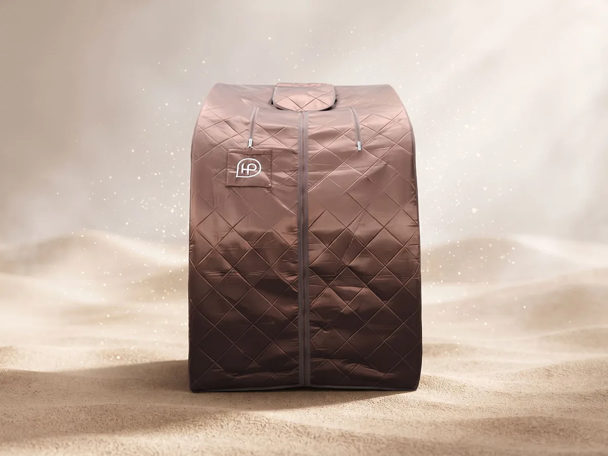 Ba-Gua mini sauna — on a beige background, photo 1