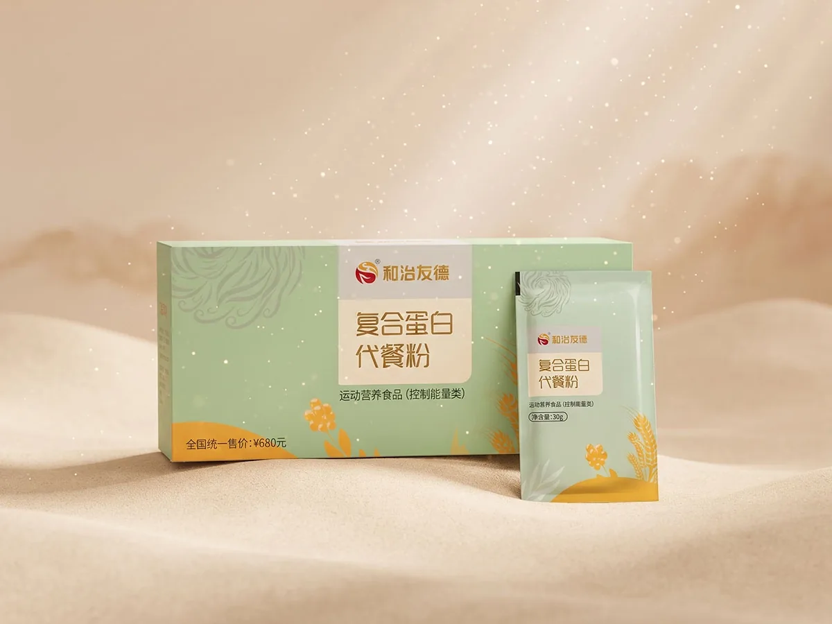 FOHERB Compound Protein Powder — auf beigem Hintergrund, Foto 1